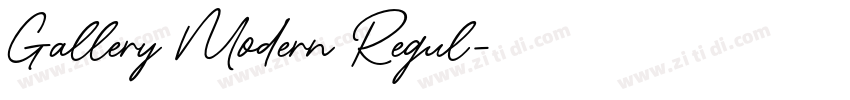Gallery Modern Regul字体转换